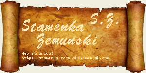 Stamenka Zemunski vizit kartica